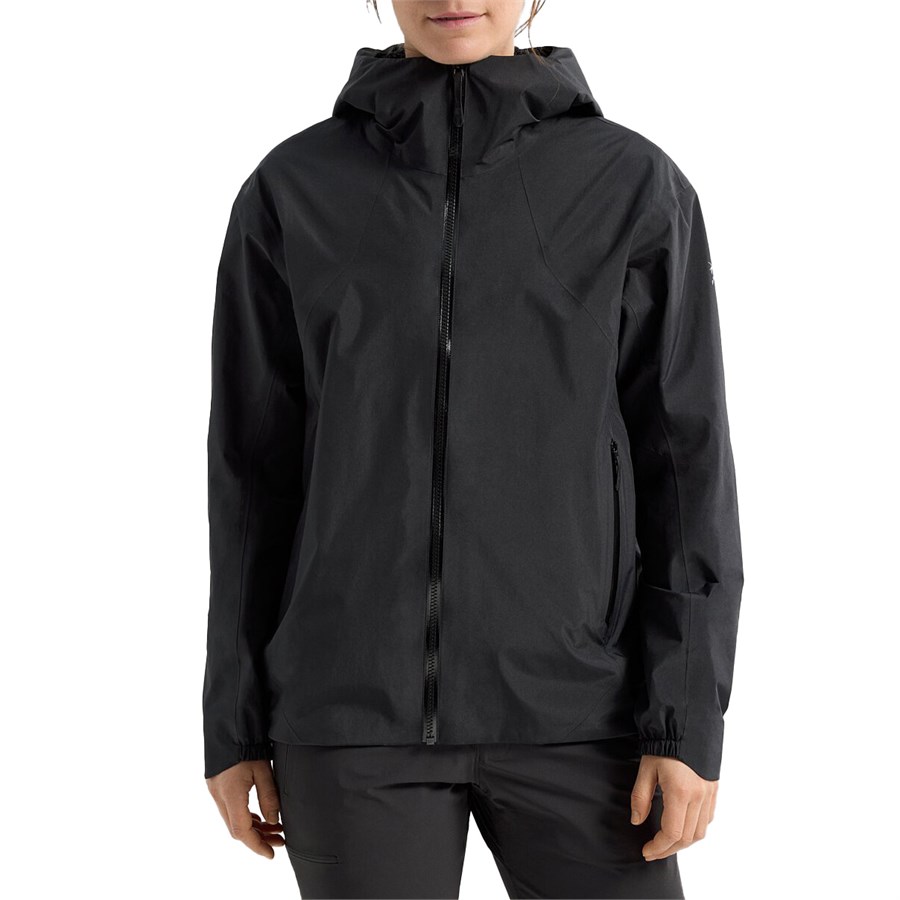 Arc’teryx womens fleece lined jacket with hood black medium