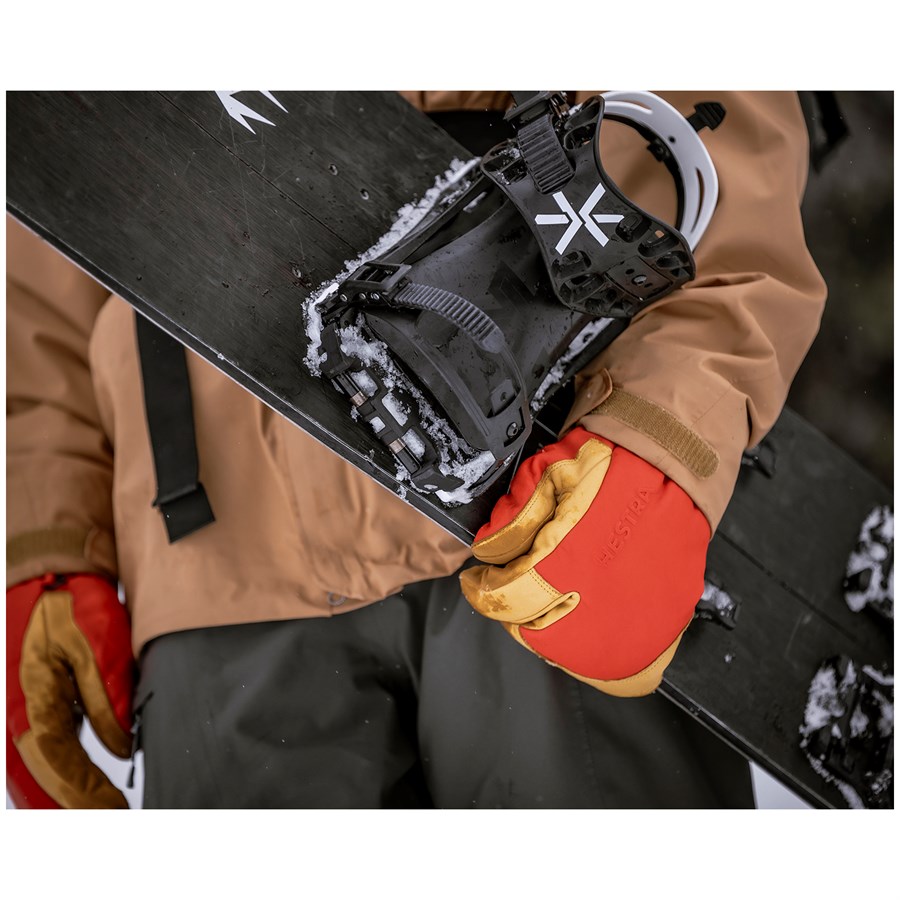 ヘストラ　トポ スリーフィンガー Topo 3-Finger Topo - 3 finger - Flame red / Tan | Hestra Gloves