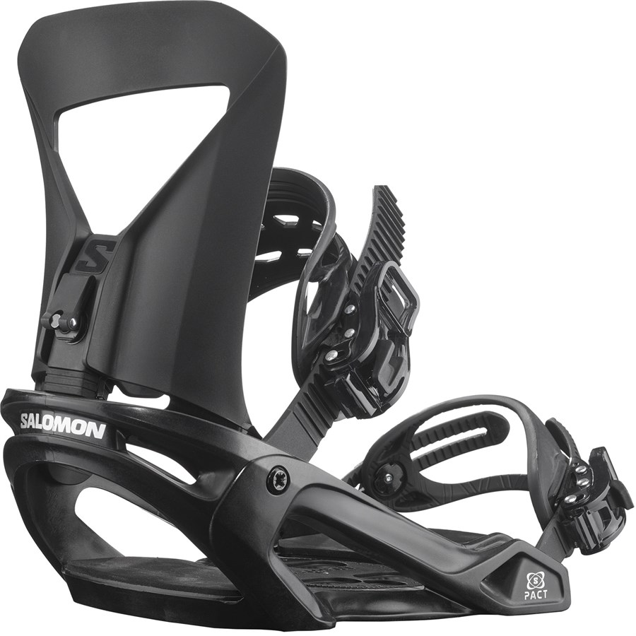 Salomon PACT ビンディング ブラック 取り付けネジ付き salomon-pact-snowboard-