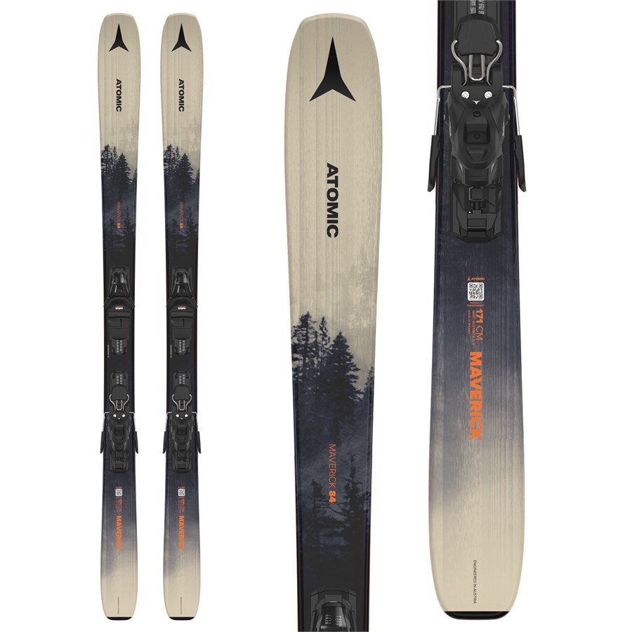 Atomic Maverick 84 Skis + M 10 GW Ski Bindings 2025 | evo