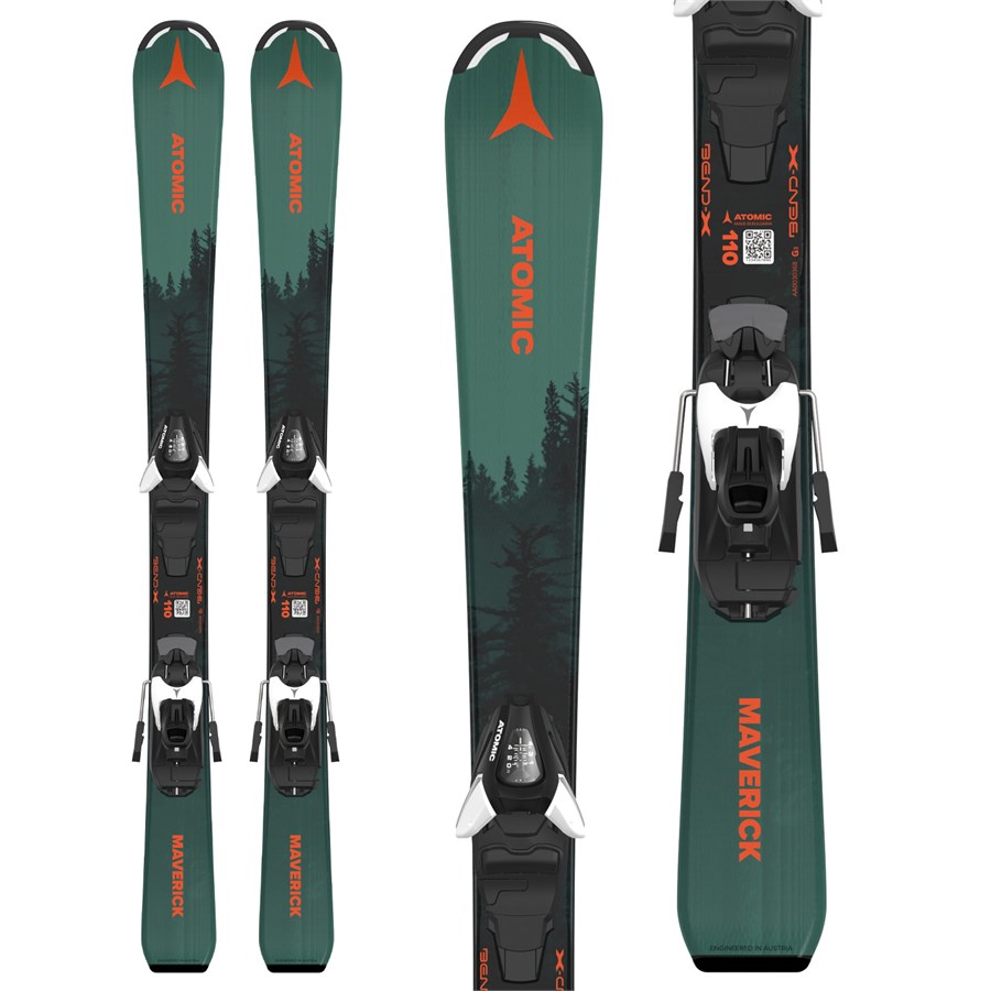 Atomic Maverick Jr Skis + C5 GW Ski Bindings - Kids' 2026 | evo
