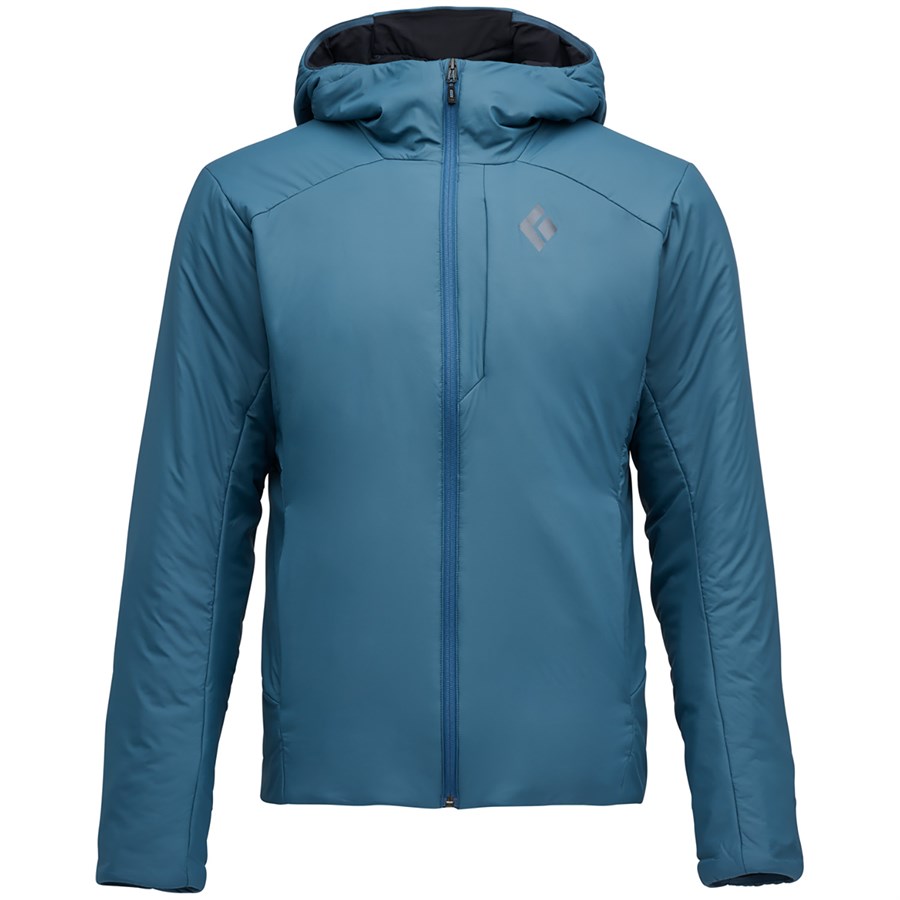 (取寄) ブラックダイヤモンド メンズ ファースト ライト ストレッチ フーデット ジャケット - メンズ  men First Light Stretch Hooded Jacket - Men's Creek Blue Black Diamond First Light Stretch Hoodie - Men's | evo