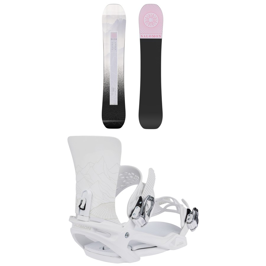 evo Salomon Oh Yeah Snowboard + Vendetta X Snowboard Bindings