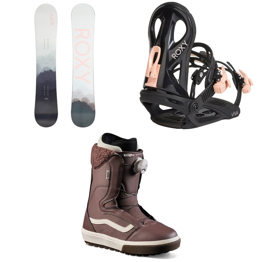 boots snowboard roxy evo Roxy Raina LTD Snowboard + Viva LTD Snowboard Bindings + Vans Encore OG Snowboard  Boots