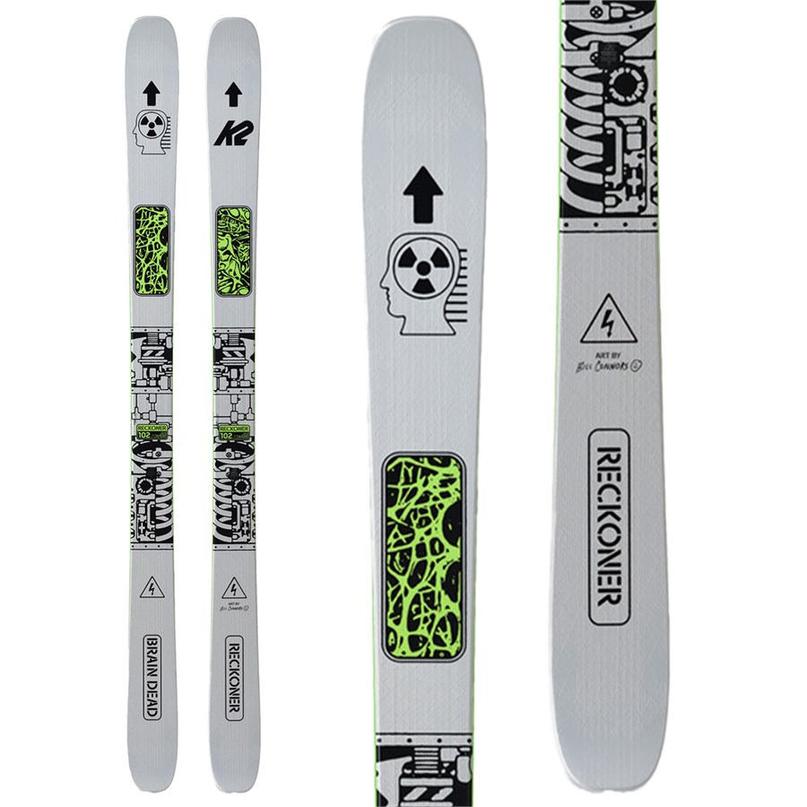 K2 x Brain Dead Reckoner 102 Skis 2025 | evo
