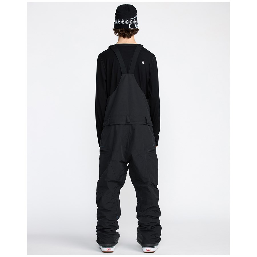 スノーボード VOLCOM Rain Gore-Tex Bib Overalls Black Volcom Rain GORE-TEX Overall Bib Pants - black | Tactics