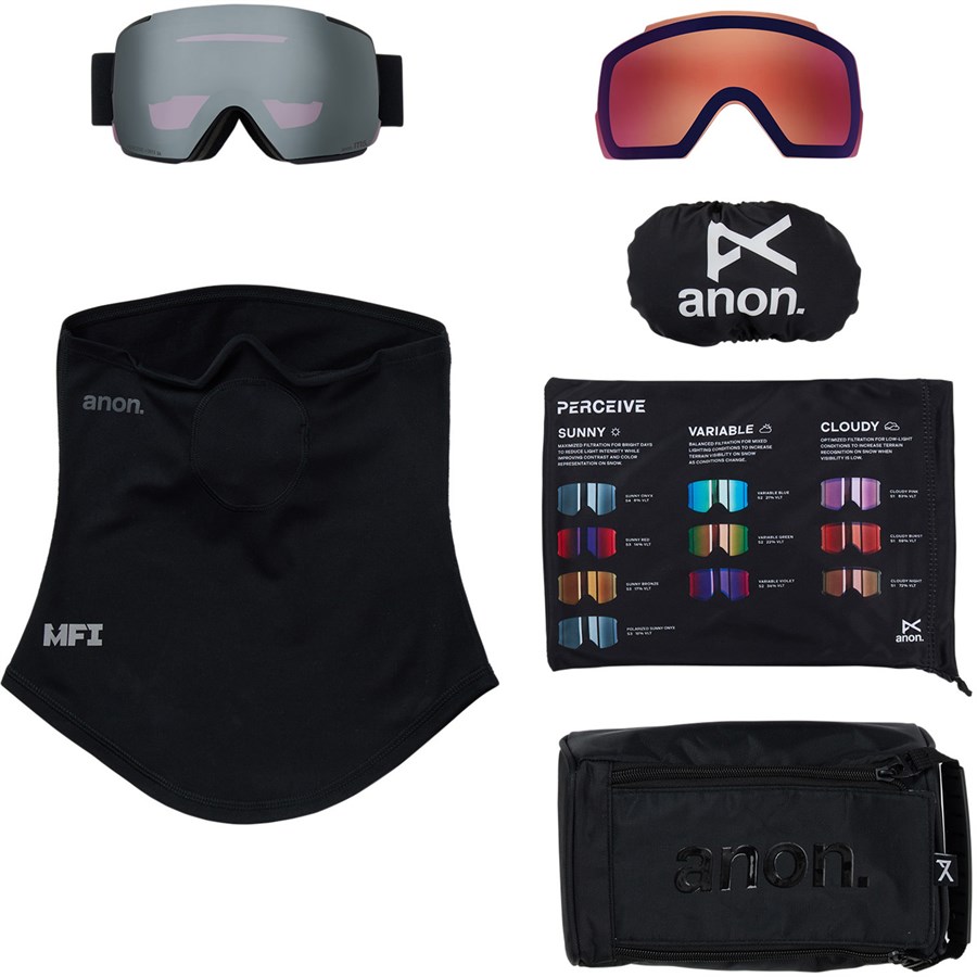 2025 anon M5 ローブリッジフィット PERCEIVE MFI対応 Anon M5 MFI Low Bridge Fit Goggles | evo