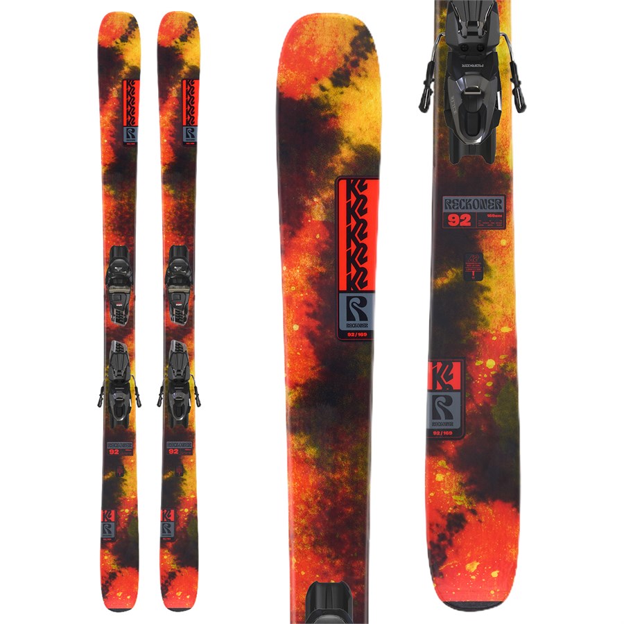 K2 Reckoner 92 Skis + M3 11 Quickclik Free Bindings 2026 | evo