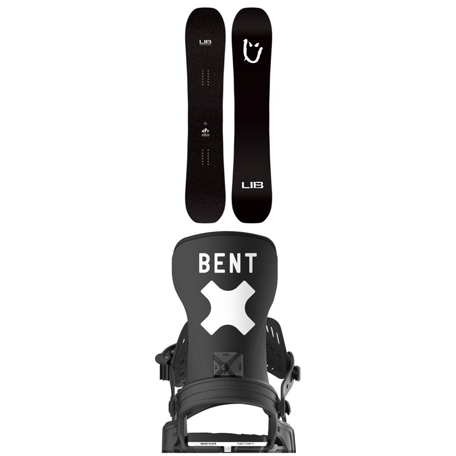 evo Lib Tech dPr C3 Snowboard + Bent Metal Axtion Snowboard