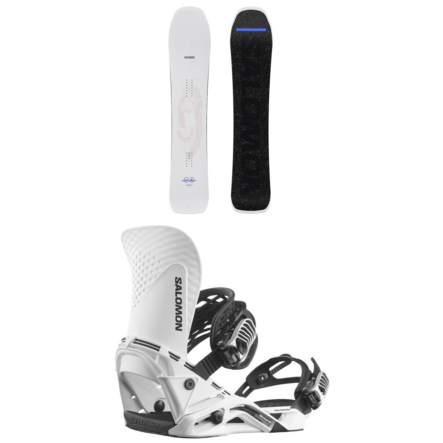 evo Salomon Jetstream Snowboard + Hologram Snowboard Bindings 2026