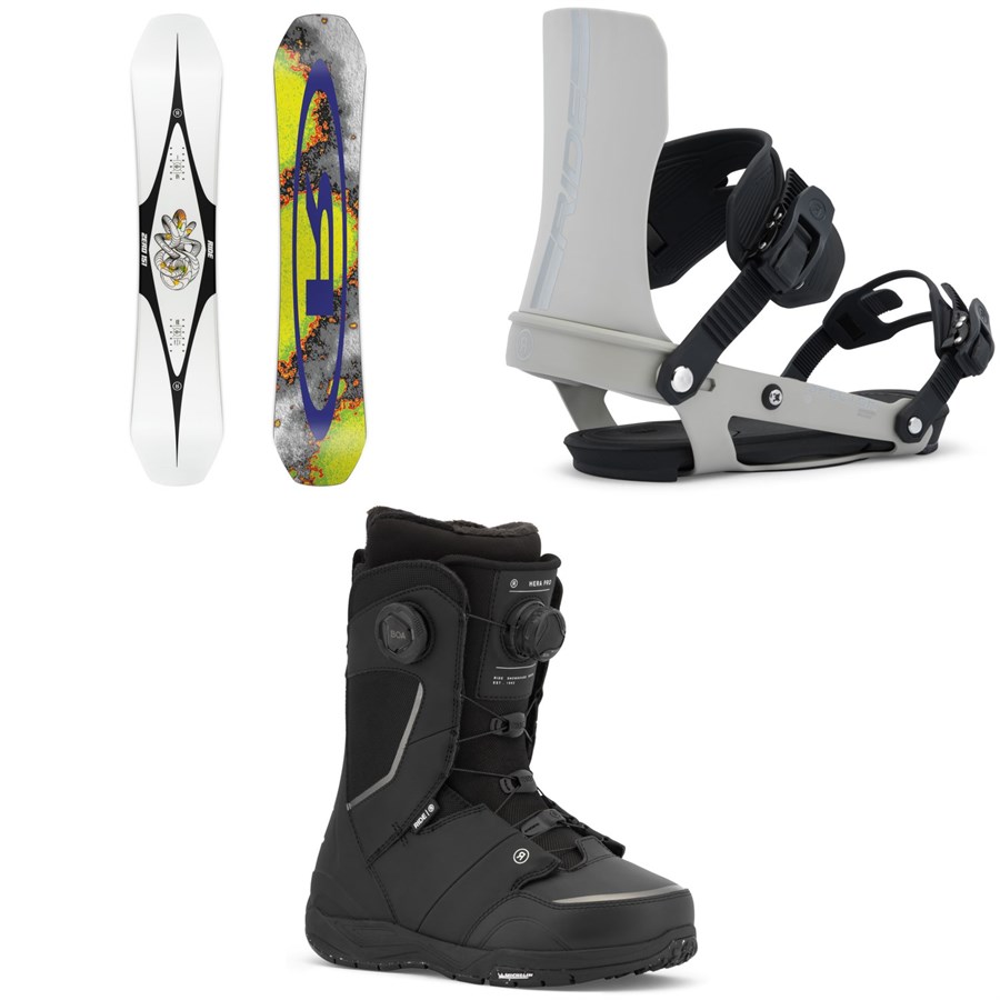 evo Ride Zero Snowboard + Specter Snowboard Bindings + Hera Pro Snowboard Boots - Women's 2026