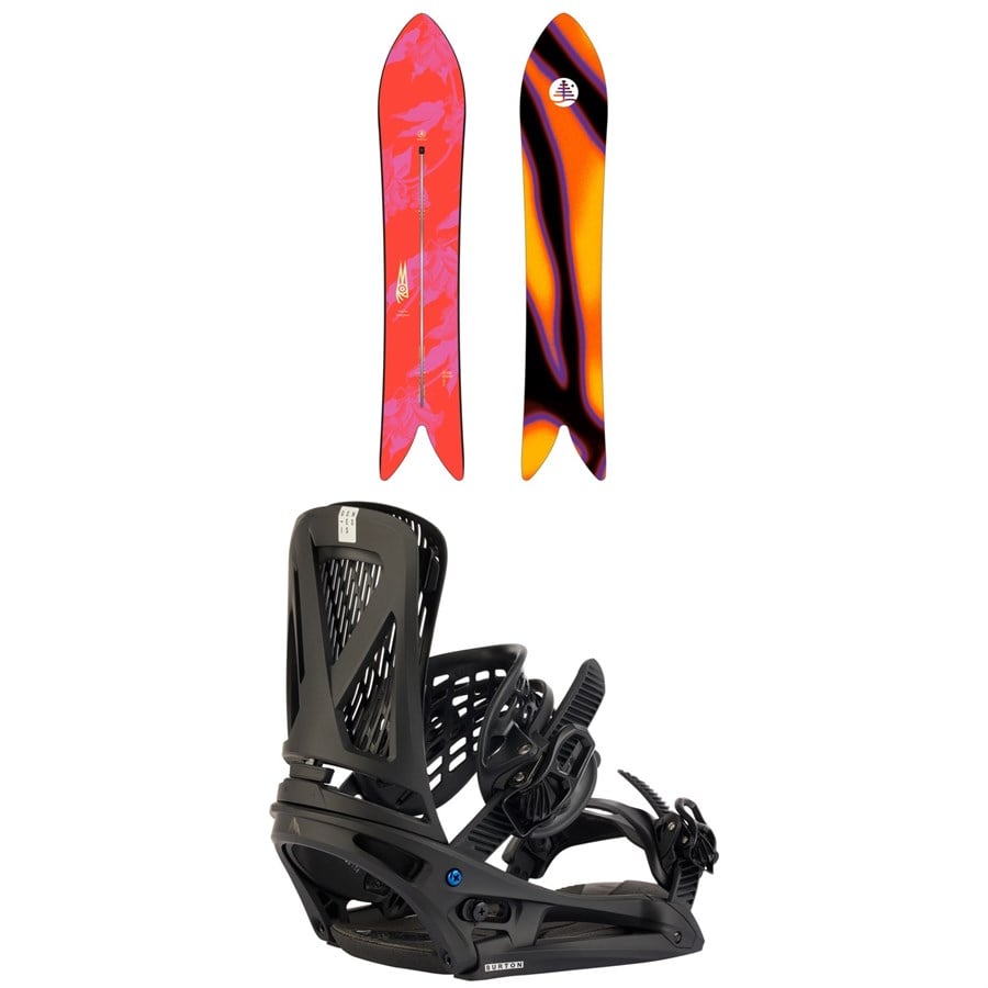 evo Burton Custom X Snowboard + Cartel X EST Snowboard Bindings