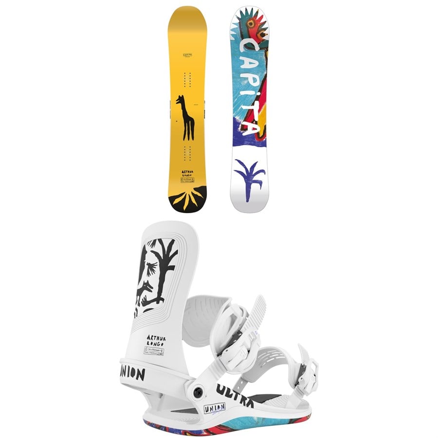 evo CAPiTA Kazu Kokubo Pro Snowboard + Union Atlas Pro Snowboard