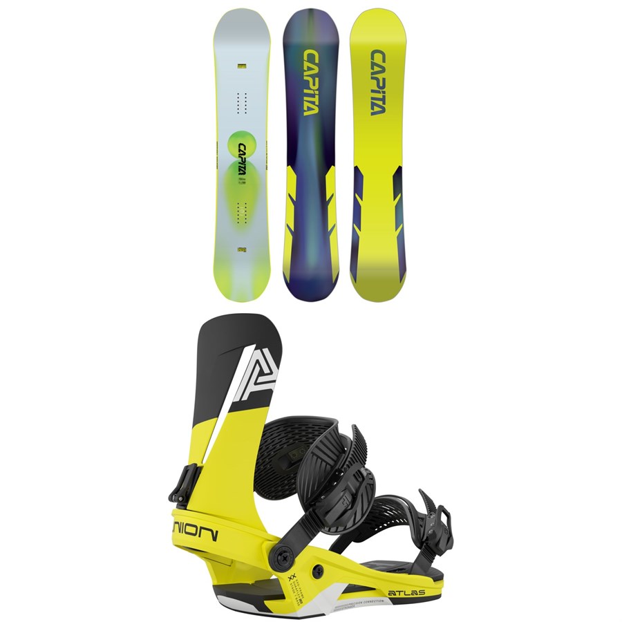evo CAPiTA Mercury Snowboard + Union Atlas Snowboard Bindings 2026