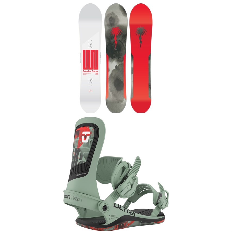 evo CAPiTA Spring Break Powder Twin Snowboard + Union Force