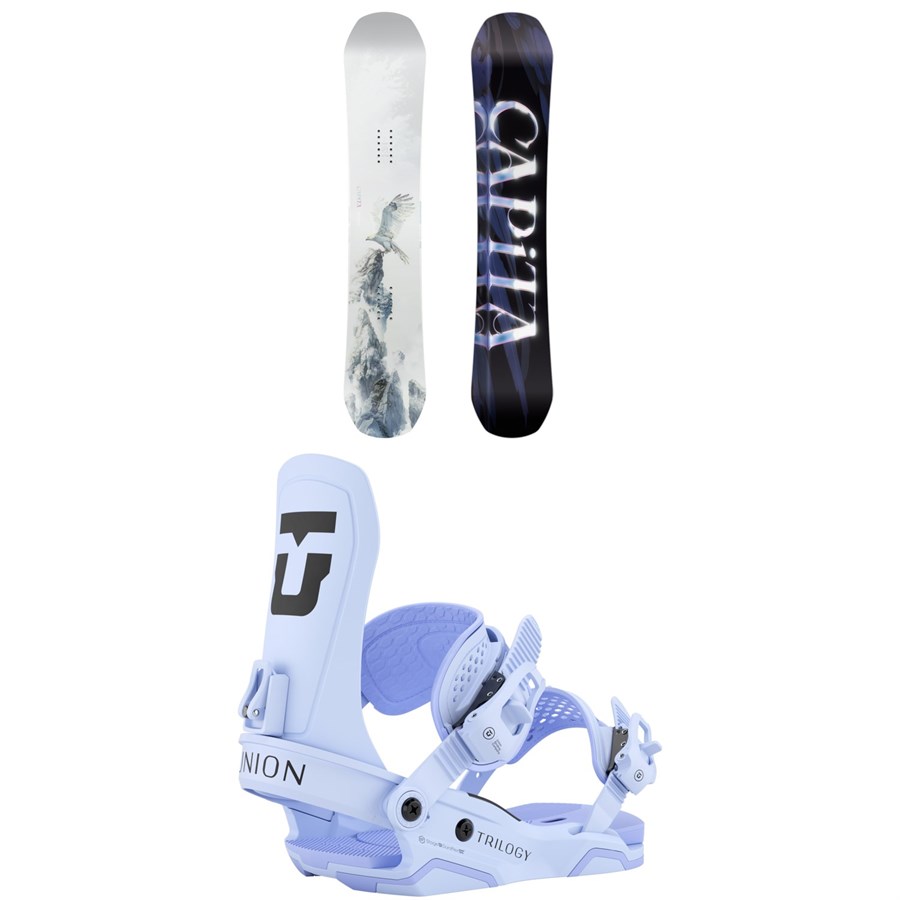 evo CAPiTA Outerspace Living Snowboard + Union STR Snowboard