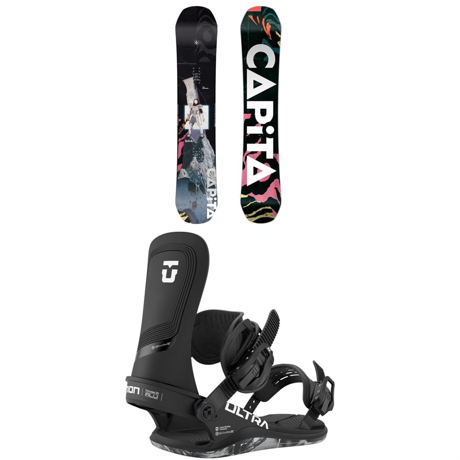 evo CAPiTA Paradise Snowboard + Union Ultra Snowboard Bindings