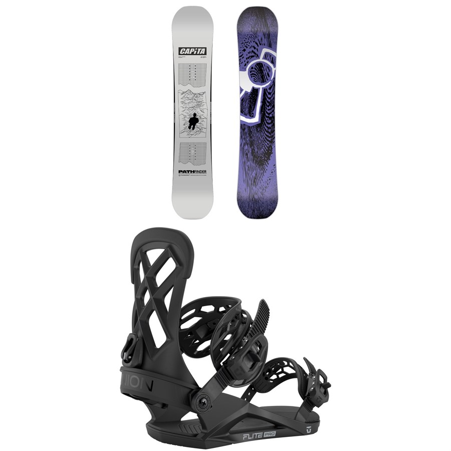 evo CAPiTA Mega Mercury Snowboard + Union Atlas Step On Snowboard