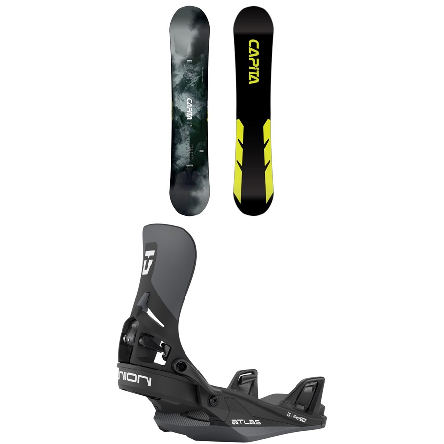 evo CAPiTA Mega Mercury Snowboard + Union Atlas Step On Snowboard