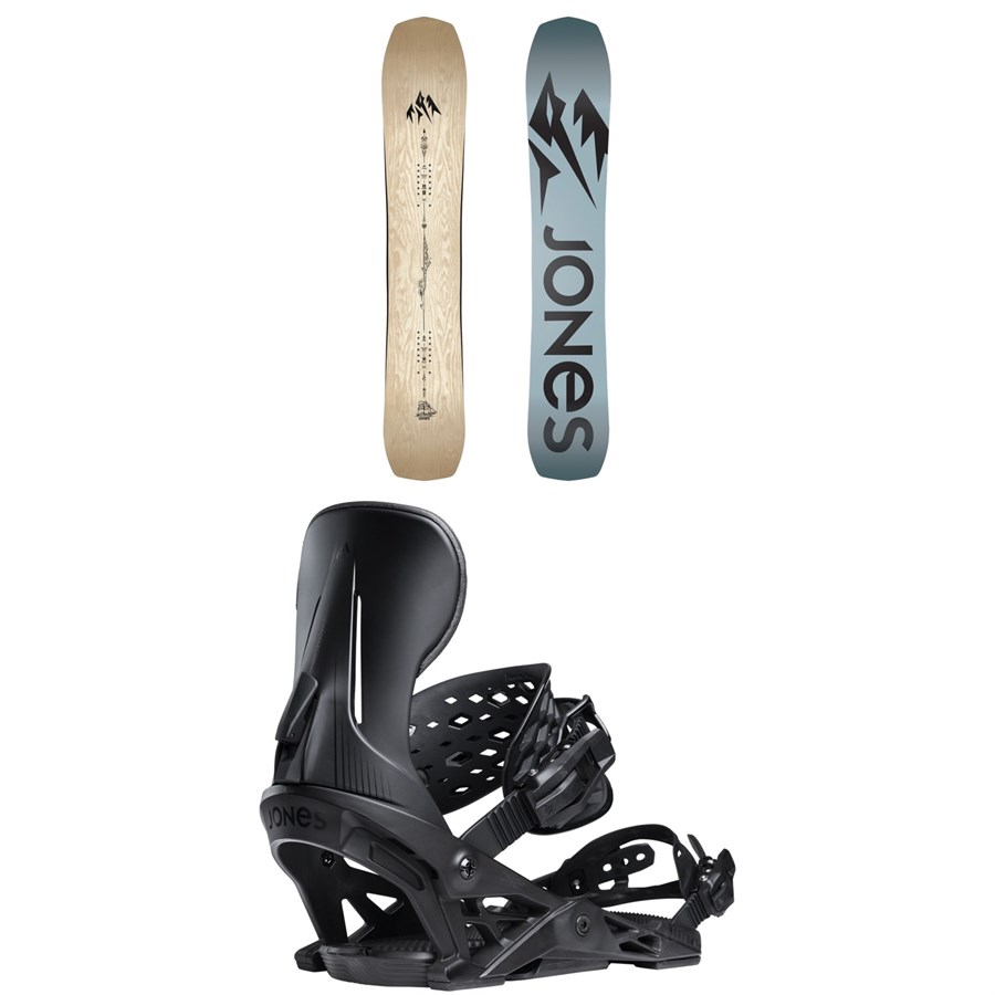 evo Jones Freecarver 9000S Snowboard + Mercury Snowboard Bindings