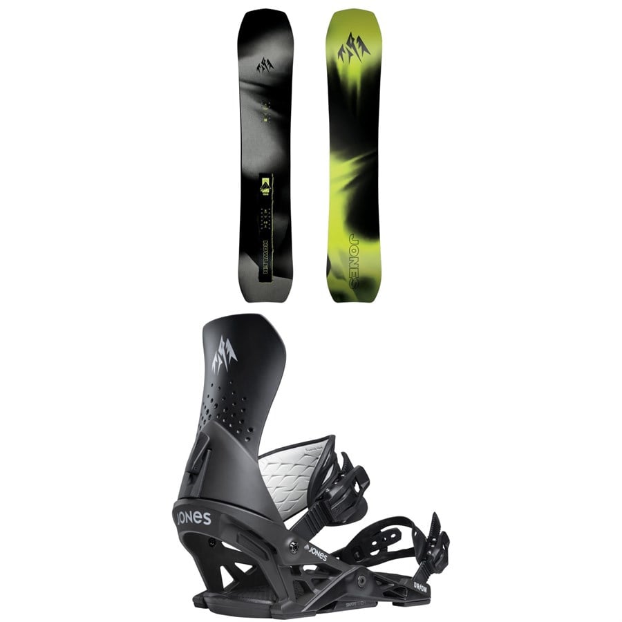 evo Jones Freecarver 9000S Snowboard + Mercury Snowboard Bindings