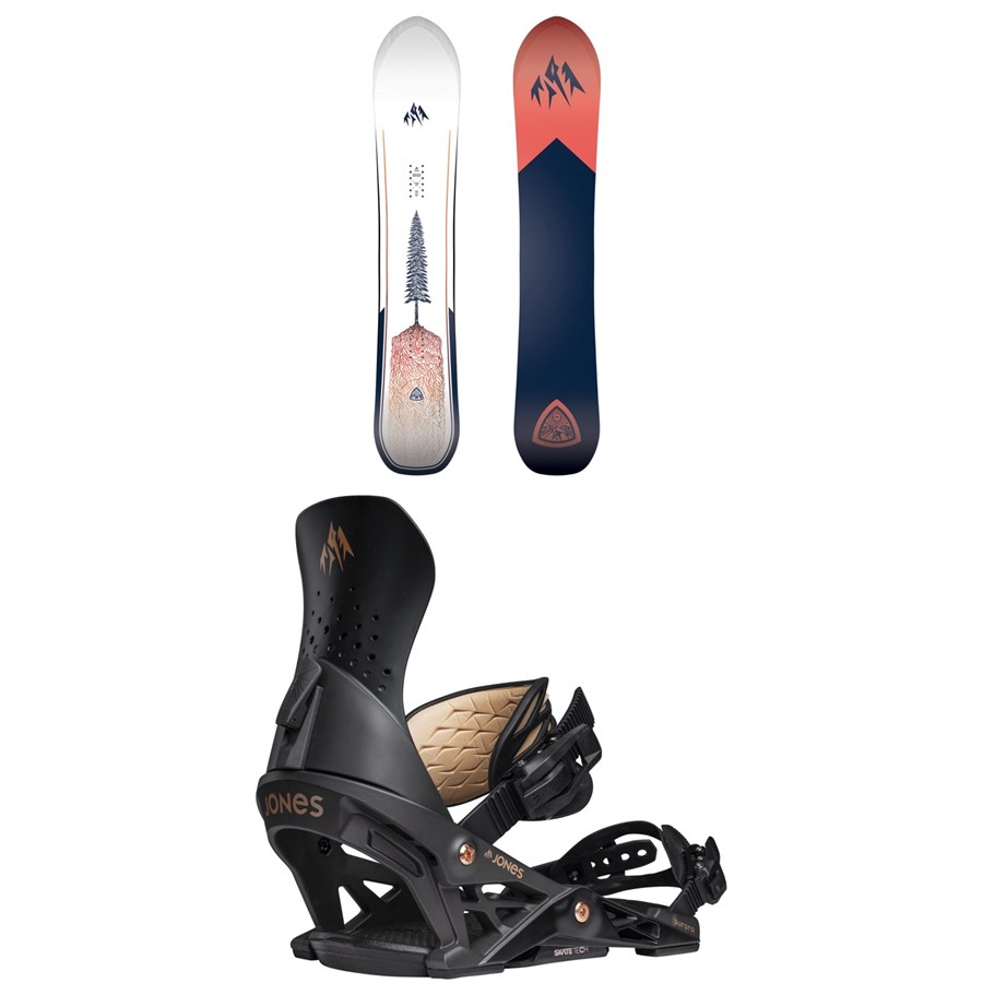 evo Jones Tweaker Snowboard + Aurora Snowboard Bindings - Women's