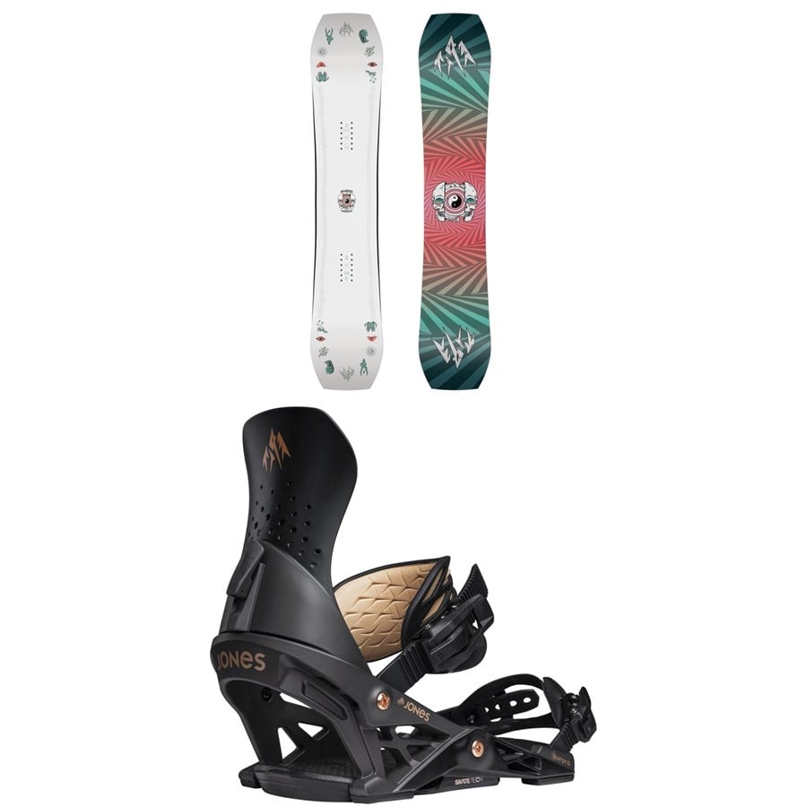 evo Jones Tweaker Snowboard + Aurora Snowboard Bindings - Women's