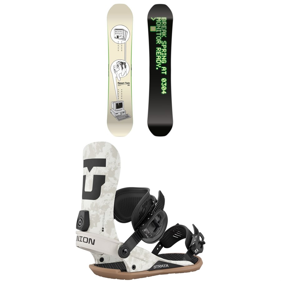 evo CAPiTA Spring Break Resort Twin Snowboard + Union Ultra