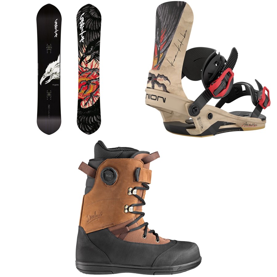evo CAPiTA Mega Mercury Snowboard + Union Atlas Snowboard Bindings