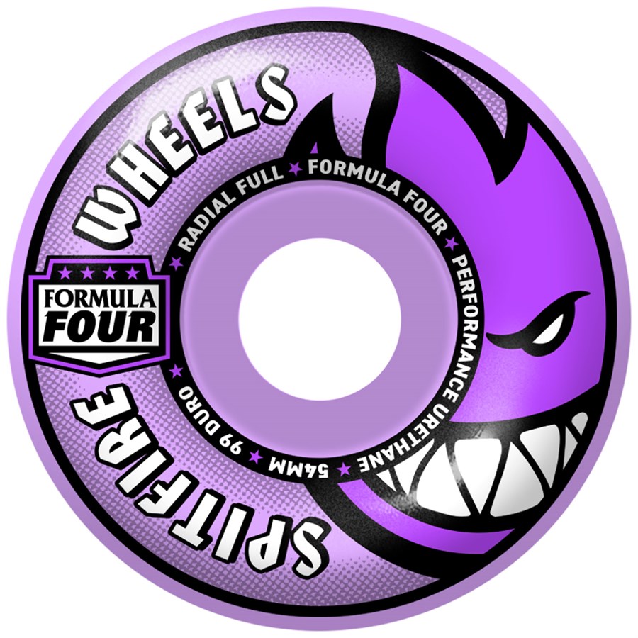 Spitfire Formula Four 99d Radial Full Purple Skateboard Wheels