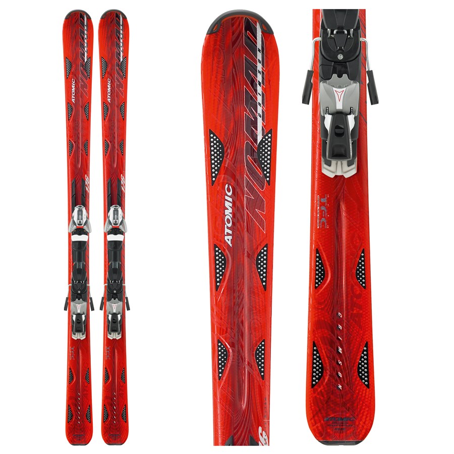 Atomic Nomad Crimson Skis + Bindings Used 2009 evo