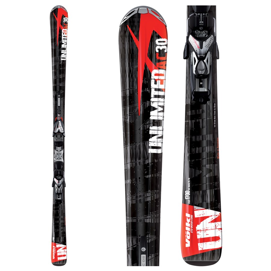 スキー volkl UNLIMITED AC30 170cm VOLKL UNLIMITED AC30 SKIS SIZE 170 CM WITH MARKER BINDINGS