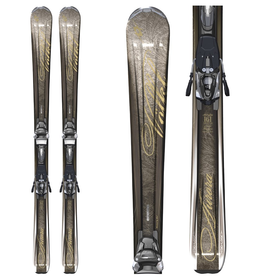 Völkl Attiva ティエラ　156 Volkl Attiva Aurora Skis + Marker iPT WR 12.0 Bindings - Women's