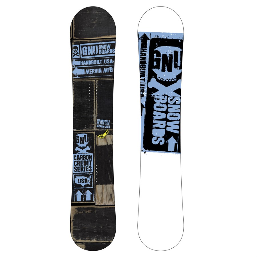 GNU Carbon Credit BTX Banana Rocker Snowboard 2011 evo