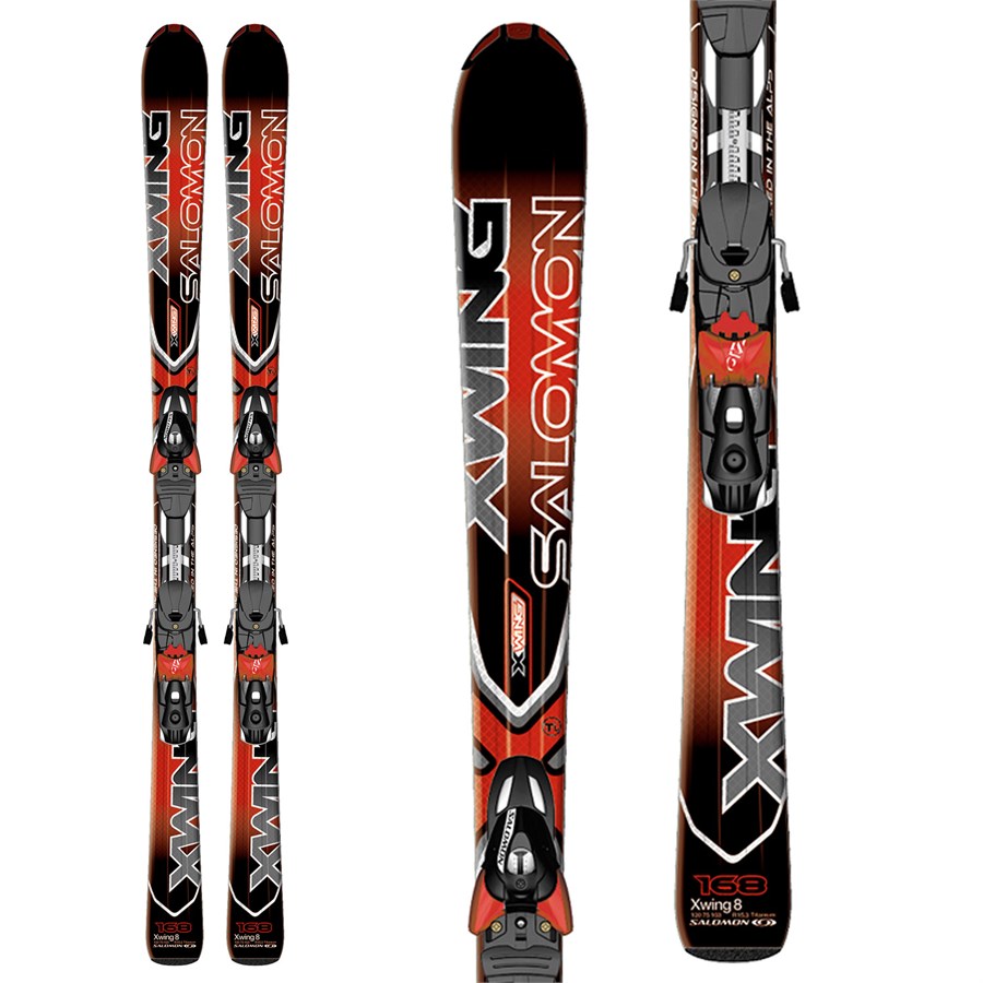 Salomon XWing 8 Skis + Z10 Bindings 2011 evo