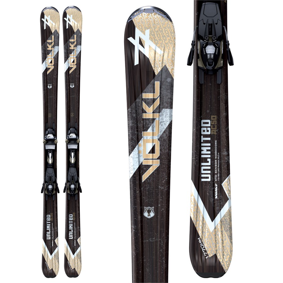 スキー Volkl UNLIMITED AC50 170cm Volkl Ac50 Skis + Marker Wide Ride 12.0 Bindings 2009 | evo