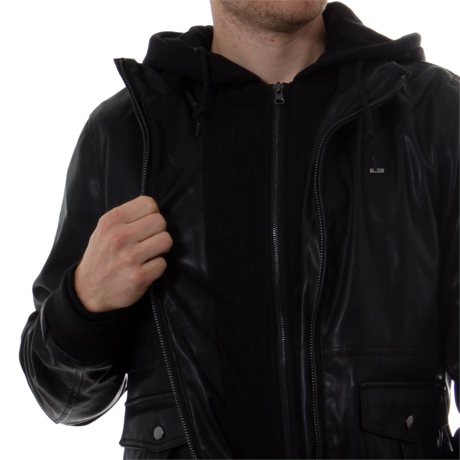 Obey rapture store leather jacket