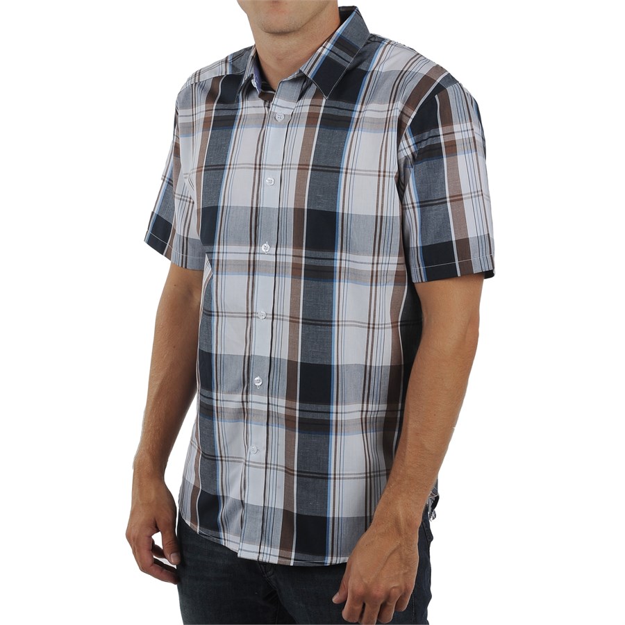 Volcom Ex Factor Plaid Short Sleeve Button Down Shirt | evo outlet