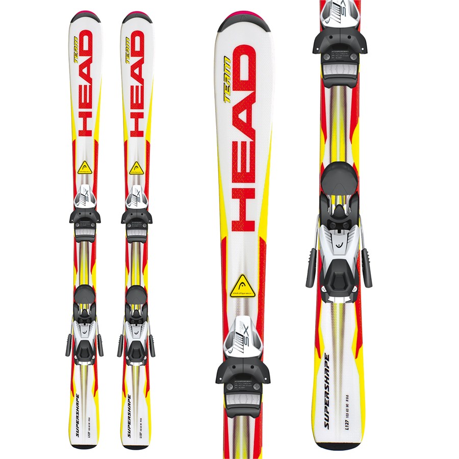 HEAD Supershape Team 117 cm Ski + Tyrolia 4.5 Bindings Winter Fun Snow –  Traventuria Sports