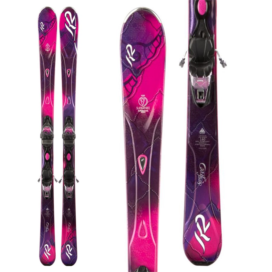 K2 SuperFree Skis + Marker ER3 10.0 Bindings - Women's 2013