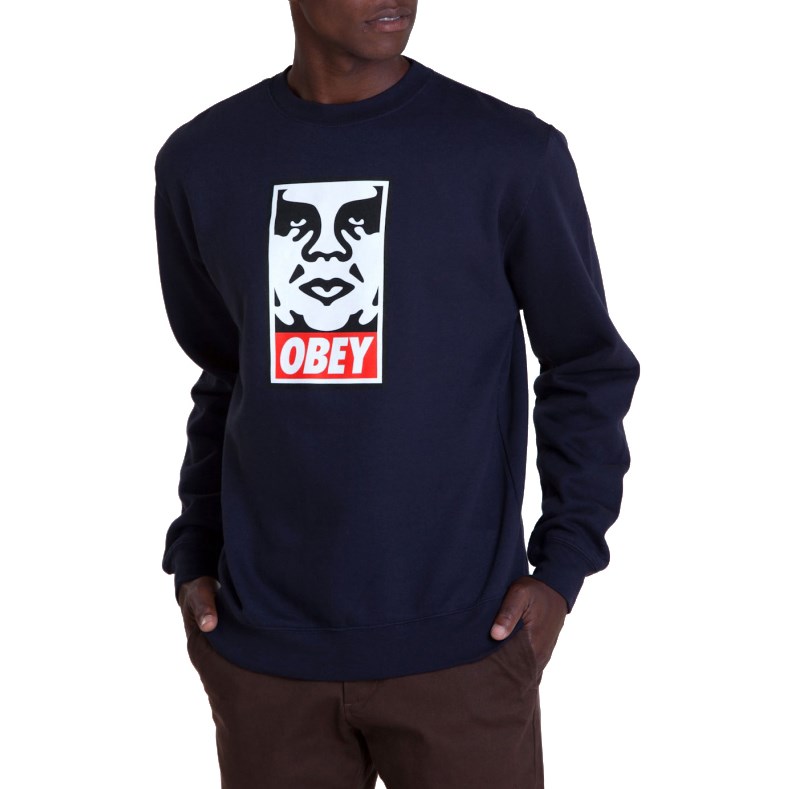 Obey Clothing OG Face Crew Sweatshirt | evo outlet