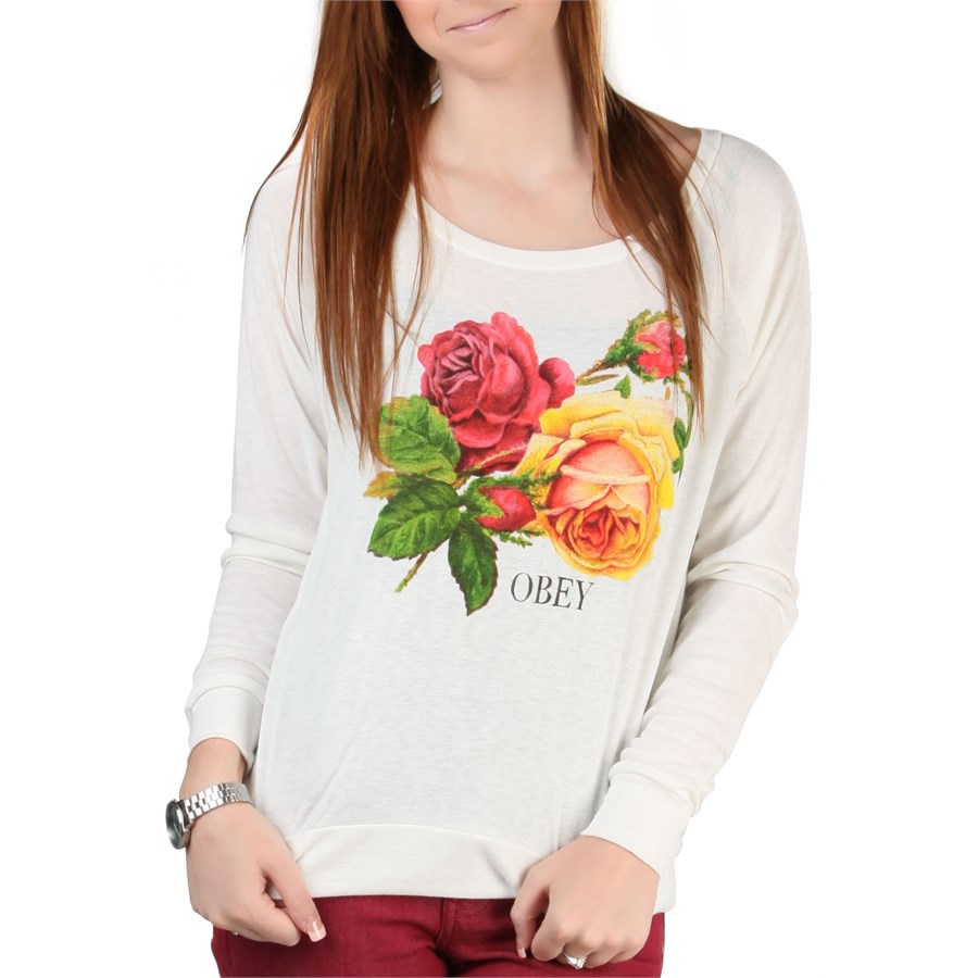 Obey rose cheap sweatshirt