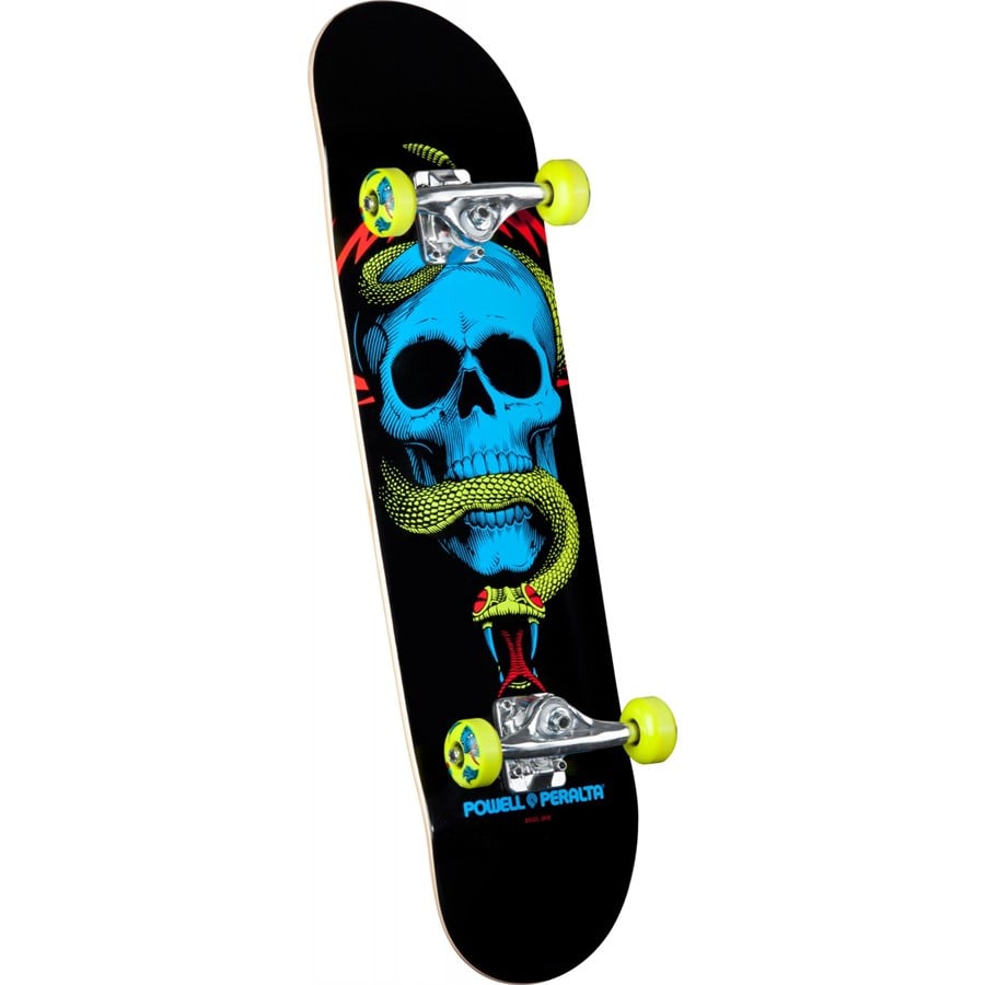 Powell Peralta Black Light Skull & Snake Green Skateboard Complete