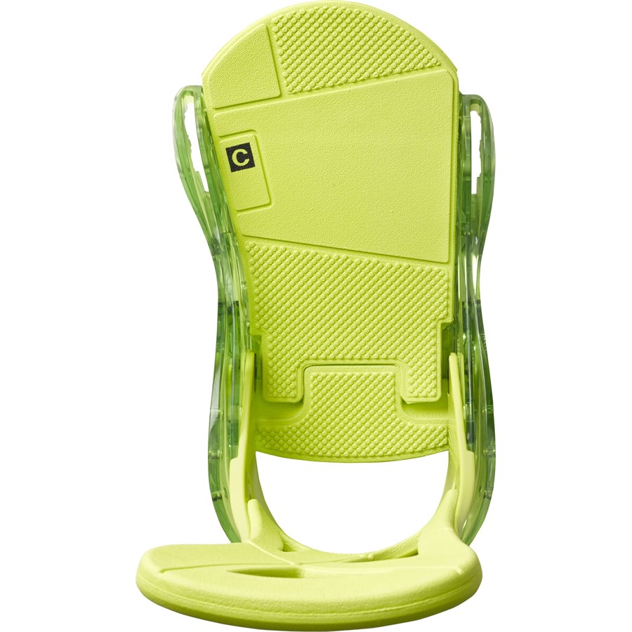 burton custom bindings lime green