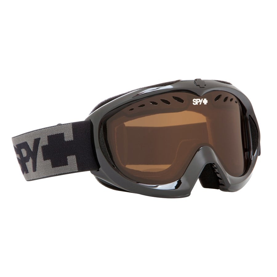 Pom Pom Frame Bronze Lens Spy Optic Targa Mini Snow Goggles 
