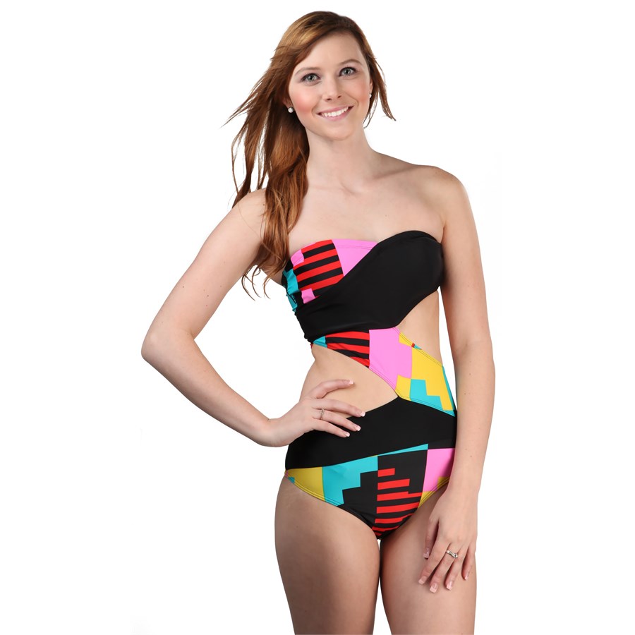 volcom one piece cutout swimsuit