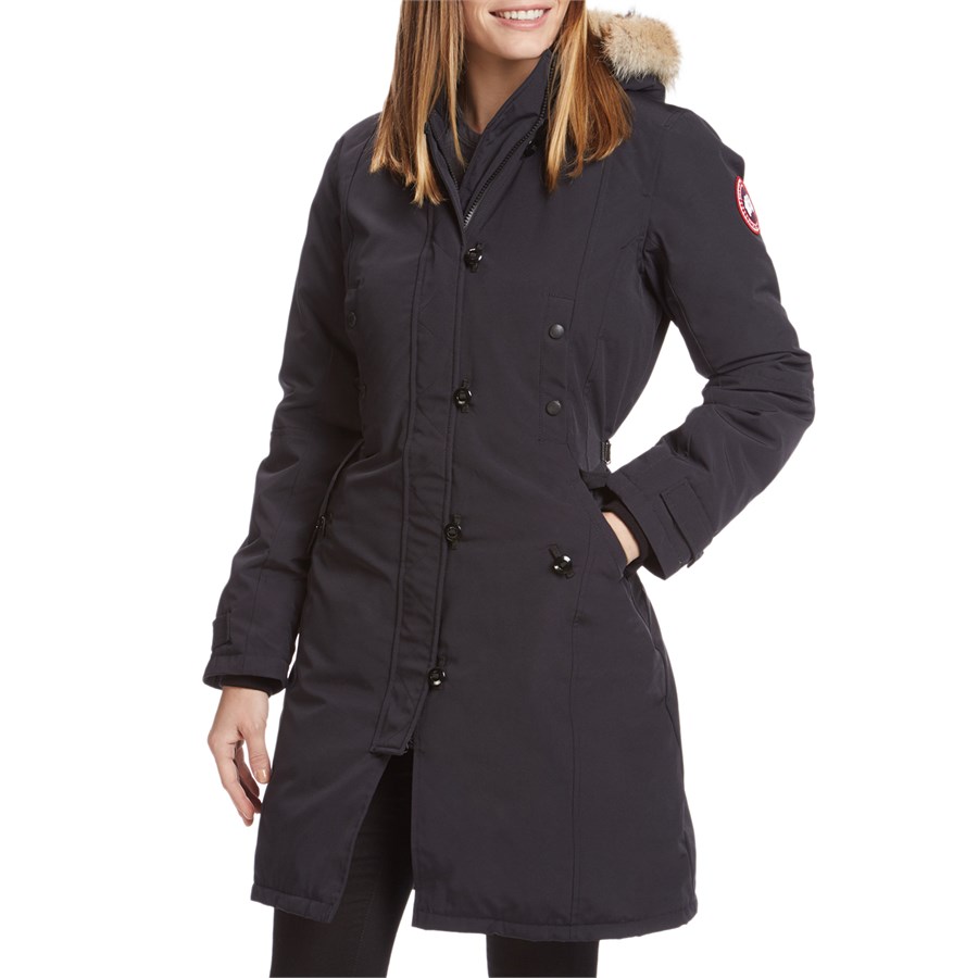 canada goose kensington parka in navy canada goose kensington parka in navy