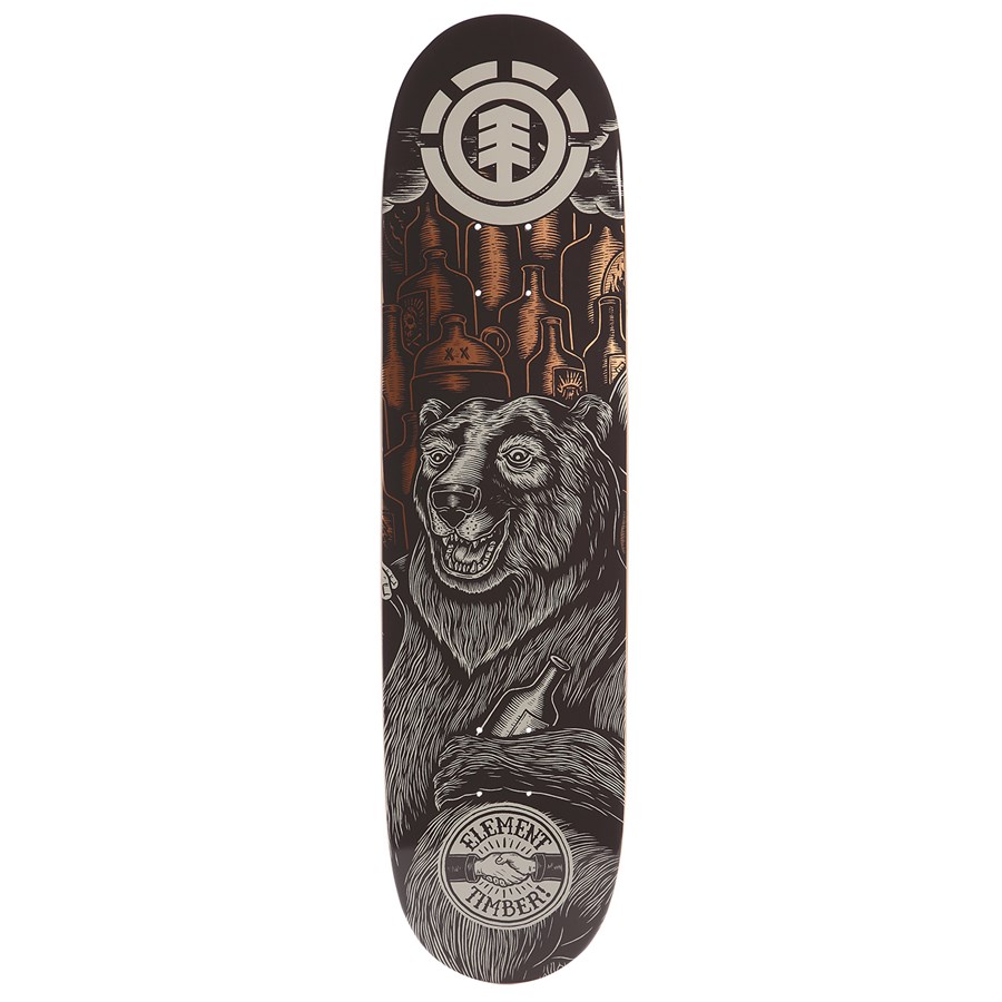 vlam Poging gitaar Element Timber Logo Bear 8.1 Skateboard Deck | evo