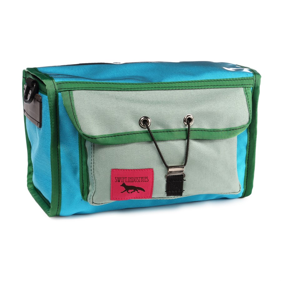 swift industries paloma handlebar bag with klickfix adapter turquoise mint green