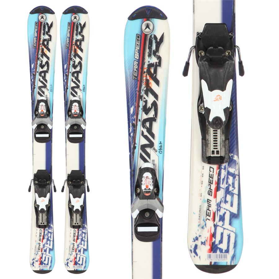 Dynastar Team Speed Skis + Team 4 Demo Bindings Used Kid's 2008 evo